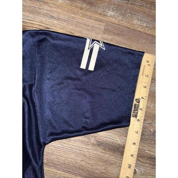 NFL Blue Dallas Cowboys V Neck Jersey Romo #9 Football Sports Shirt Kid Large - Picture 11 of 13